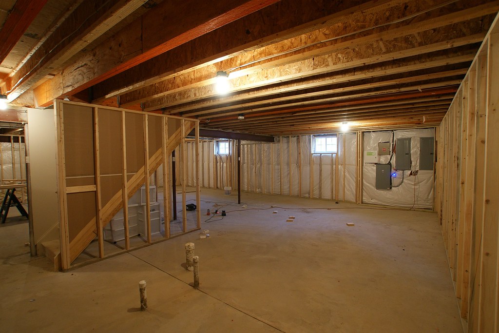 framing a basement wall against concrete