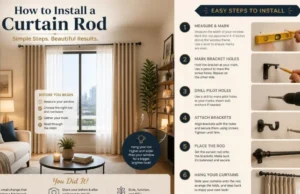 How to Install Curtain Rod Hardware for a Straight, Secure Finish How to Install Curtain Rod