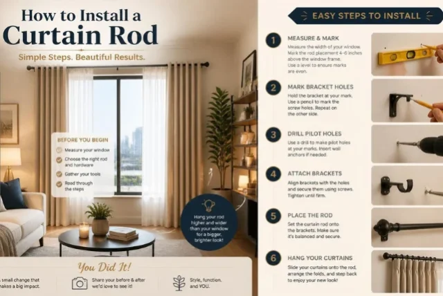 How to Install Curtain Rod
