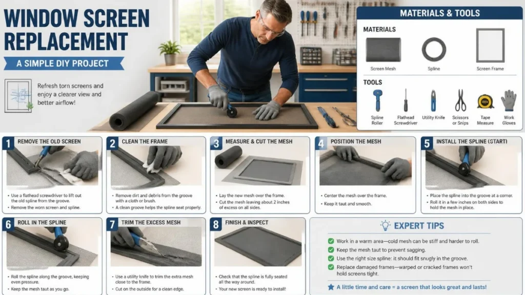 Window Screen Replacement