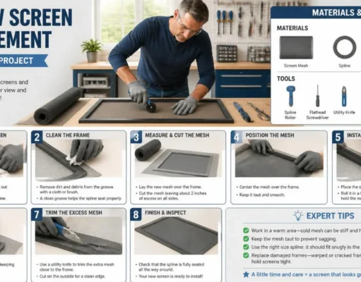 Window Screen Replacement: Costs, Materials, DIY Steps, and When to Hire a Pro Window Screen Replacement